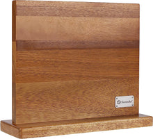 Load image into Gallery viewer, Sunnecko Acacia Wood Magnetic Knife Holder Doubled Sided Magnetic Knife Block