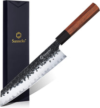 Load image into Gallery viewer, 【Flash Sales】Sunnecko 3 Layers 9CR18MOV Clad Steel Hand Forged Japanese Chef&#39;s Knife for Meat Cutting
