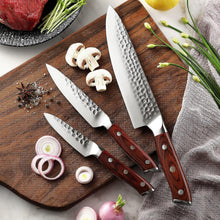 Load image into Gallery viewer, 【K135 Series】8" Chef's Knife 5" Kitchen Utility Knife 3.5" Paring Knife Set German High Carbon Steel
