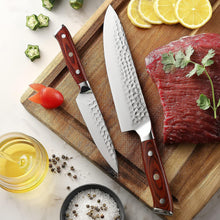 Load image into Gallery viewer, 【K135 Series】8" Chef's Knife 5" Utility Knife 2 Piece Kitchen Knife Set German High Carbon Steel