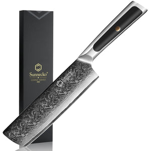【MOST-LOVED】Sunnecko VG10 Damascus 7" Nakiri Knife Japanese Vegetable Knife