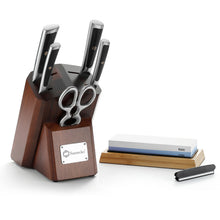 Load image into Gallery viewer, 【MOST-LOVED】Sunnecko 7pcs Professional Chef Knife Set Damascus Stainless Steel VG10 Walnut Wooden