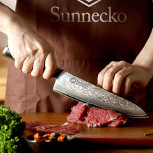 Load image into Gallery viewer, 【MOST-LOVED】Sunnecko High End 8 Inch Chef Knife VG10 Damascus Steel for Pro & Home Chef