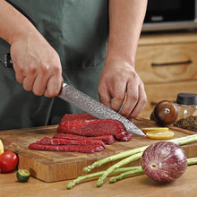 Load image into Gallery viewer, 【Classic Series】8" Chef Knife 8" Carving Knife 5" Utility Knife Set VG10 Damascus