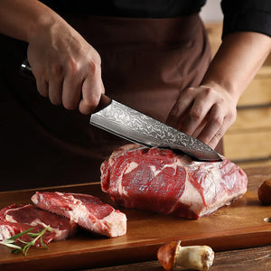 【MOST-LOVED】Sunnecko High End 8 Inch Chef Knife VG10 Damascus Steel for Pro & Home Chef