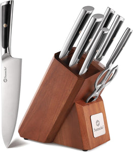 【NEW RELEASED】Sunnecko Knife Block Set of 8pcs - Kitchen Knife Set