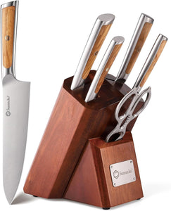 【NEW RELEASED】Sunnecko Kitchen Knife Set for Kitchen - Block Knife Set of 6pcs