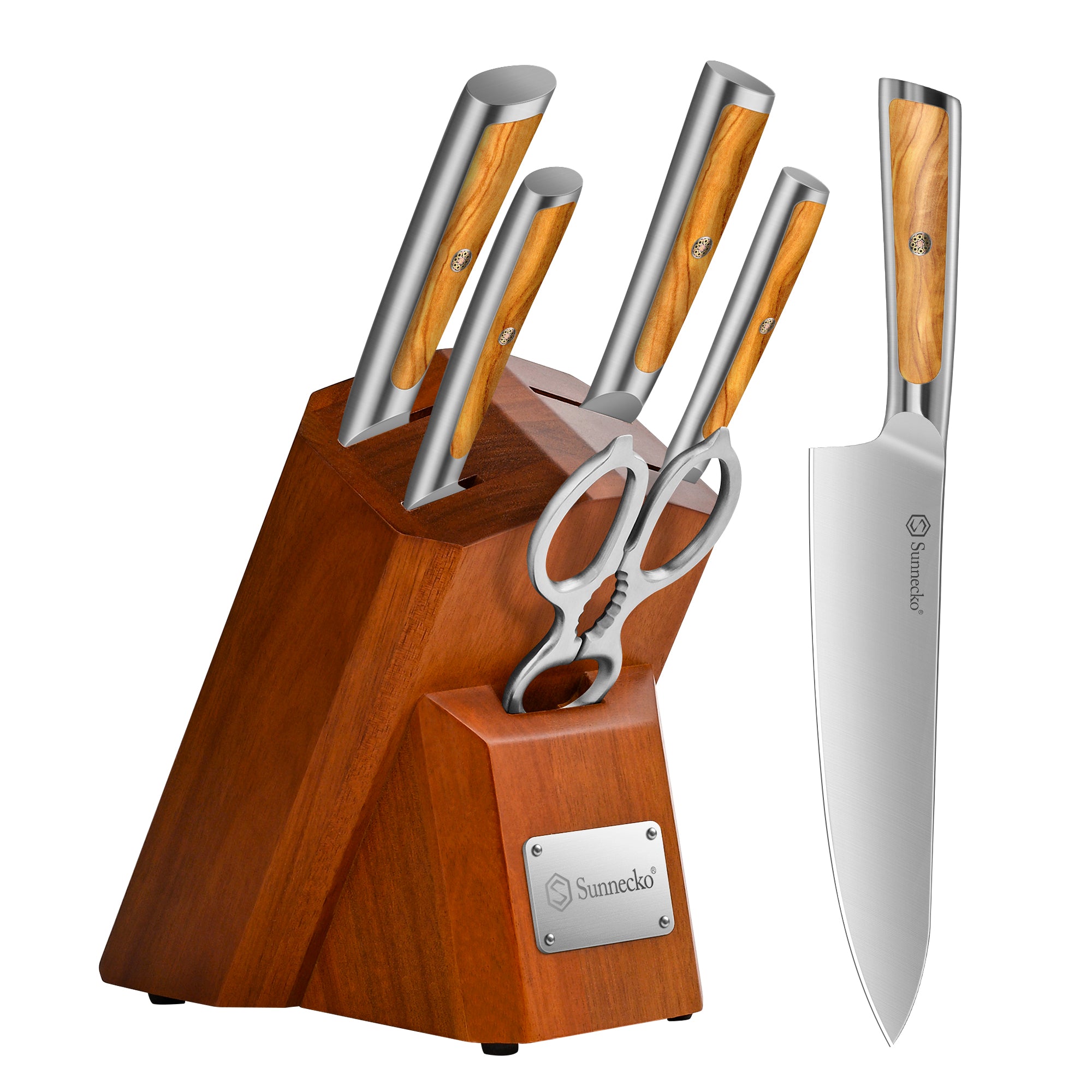 Best Affordable Kitchen Knife Block Sets VG10 Damascus