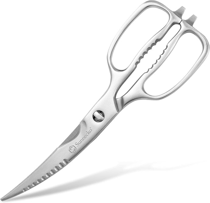  Sunnecko Heavy Duty Kitchen Scissors - Stainless Steel Kitchen  Shears,Ultra Sharp Micro Serrated Poultry Shears,Cooking Scissors for  Meat,Fish,Chicken,Vegetable,Open Jars&Nut Cracker,Dishwasher Safe : Home &  Kitchen