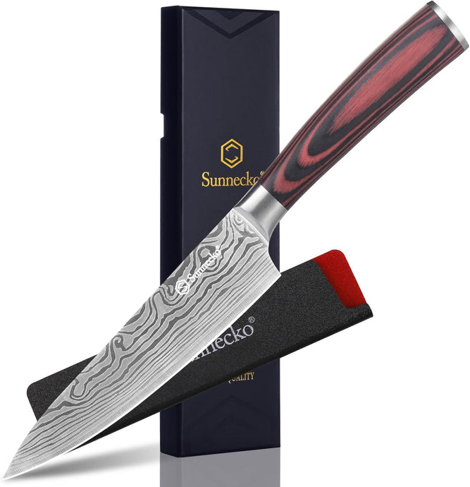 Modern Style – 4 Knives Set (A) – 73-layer Damascus (Sunnecko S&J