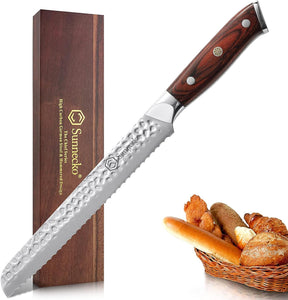 【K135 Series】German 1.4116 High Carbon Steel 8 Inch Serrated Bread Knife