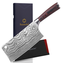 Load image into Gallery viewer, 【Chang Series】Sunnecko Chopping knife-7 inch Meat Cutting Knife with gift box
