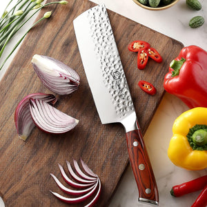 【K135 Series】7" Nakiri Knife German Steel Vegetable Meat Knife