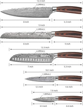 Load image into Gallery viewer, 【Chang Series】Sunnecko Kitchen Knife Set 5 Piece Chef Knife Set
