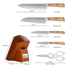 Load image into Gallery viewer, 【NEW RELEASED】Sunnecko Kitchen Knife Set for Kitchen - Block Knife Set of 6pcs
