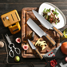 Load image into Gallery viewer, 【NEW RELEASED】Sunnecko knife sets for kitchen with block - Kitchen Knife Set of 6pcs
