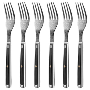 【Damascus Cutlery】Sunnecko Forks Set, Damascus Steak Forks 6 Pieces