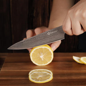 【Chang Series】Sunnecko Kitchen Chef Knife 5.5 Inch, Sharp Chef Knife with Sheath