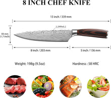 Load image into Gallery viewer, 【Chang Series】Sunnecko Professional 8 inch Chef Knife  with knife sheath-Hot sale in Amazon
