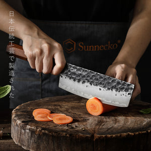 【Flash Sales】Sunnecko Japanese Nakiri Chef Knife - 7 inch Vegetable Kitchen Knife