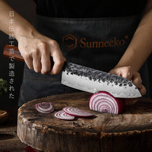 Load image into Gallery viewer, 【Flash Sales】Sunnecko Japanese Santoku Chef Knife - 7 Inch Kitchen Cooking Knife
