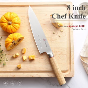 8 Inch Kitchen knife Japanese Style 440C High Carbon Steel Kitchen