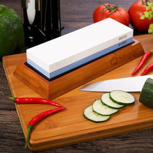 Load image into Gallery viewer, 【Kitchen Knife Sharpening Tool】Whetstone Knife Sharpening Stone Set Double Sided 1000 and 6000
